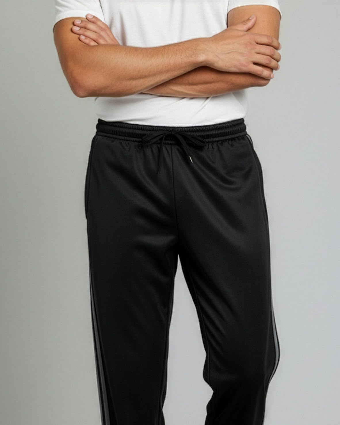 Real Essentials 3 Pack: Men’s Sweatpants – Athletic Track Pants with Pockets | Workout, Running & Lounge Pants for Men- Set 7, L