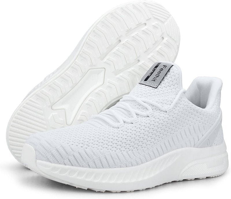 Men's Slip-On Walking Shoes - Lightweight Breathable Mesh Sneakers for Running & Workouts | Non-Slip Design