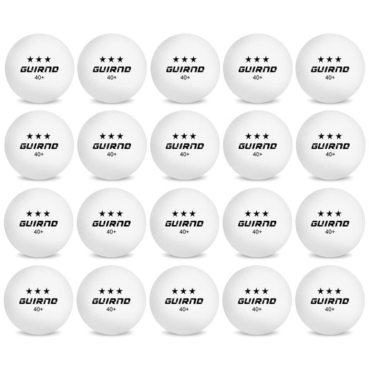 Guirnd 20 Pack Ping Pong Balls, 3 Star Table Tennis Balls, 40+ Pong Ball Competition and Recreational Play, Abs Ping Pong Ball, Games, DIY