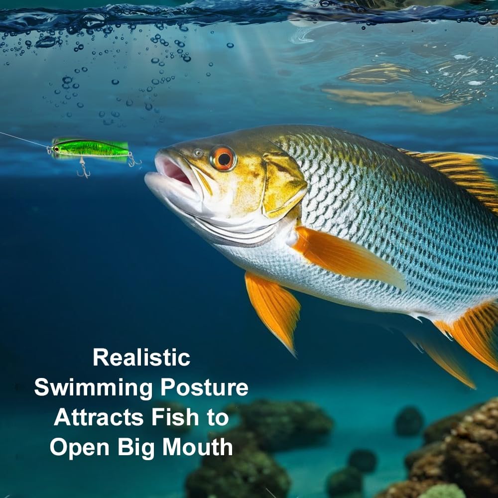 GULULUT Fishing Lures for Freshwater and Saltwater, Lipless Crankbait, Lifelike and Shining Fishing Baits to Improve Fishing Efficiency, Suitable for Bass Trout Catfish Pike Walleye, Gift for Men