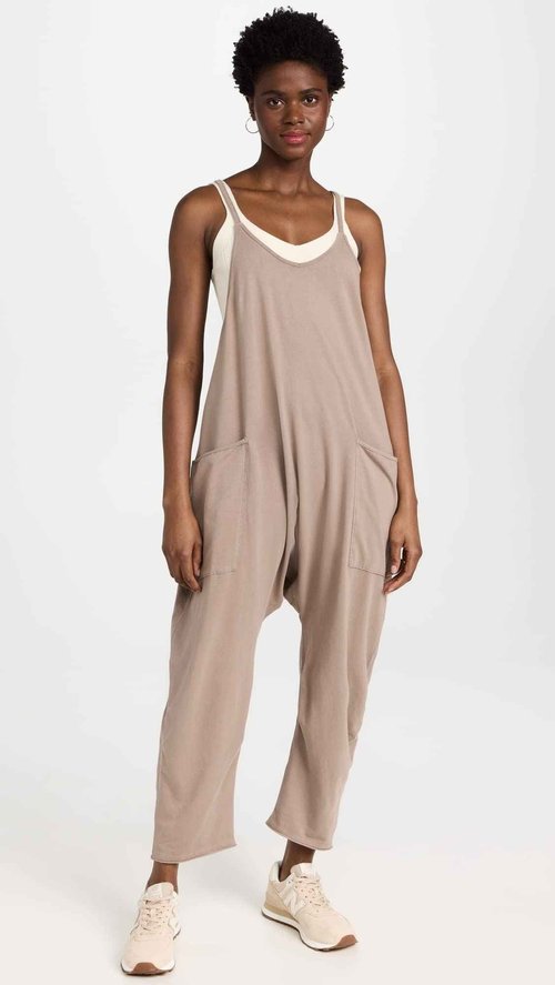 Free People Women's Hot Shot One-Piece, Mocha Latte