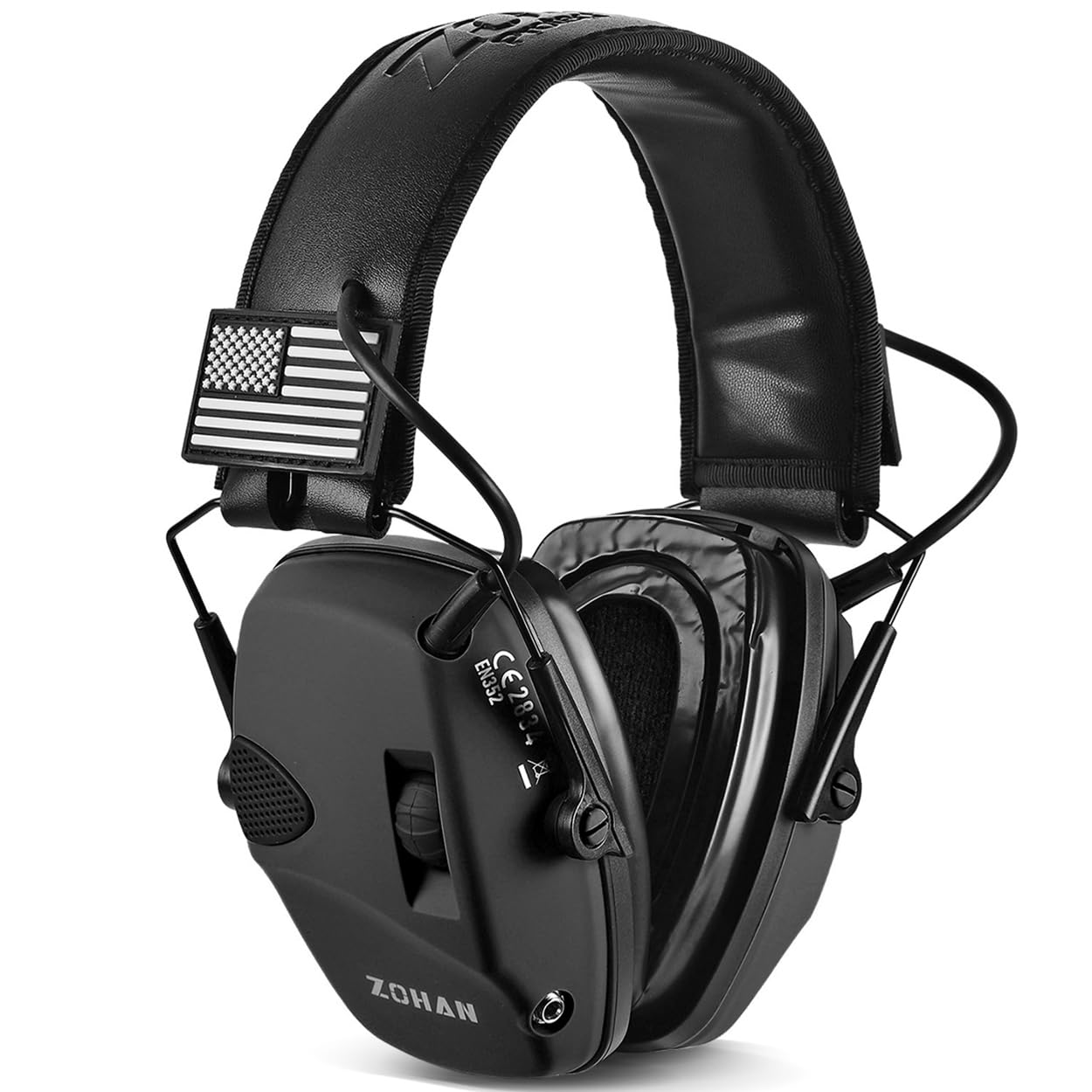 ZOHAN EM054 Electronic Ear Protection for Shooting Range with Sound Amplification Noise Reduction, Plus Soft Silicone Ear Pads (Camo-GJ)