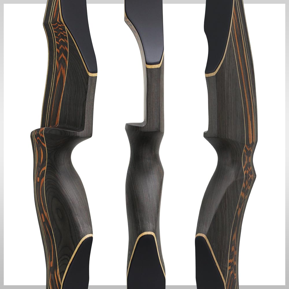 DEERACE 60" Ranger Longbow Traditional One Piece Bow, 25-60 Lbs Right Hand Wooden Hunting Bow
