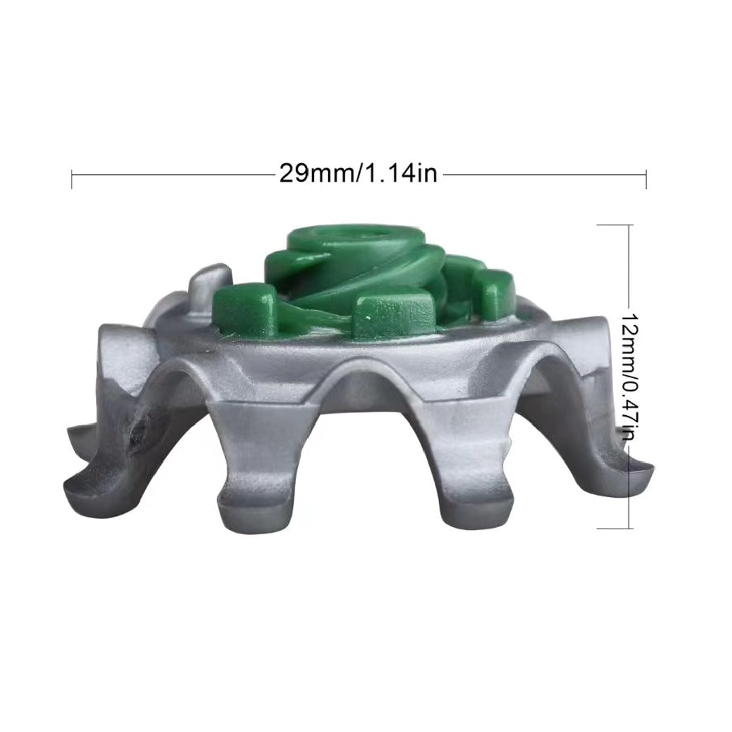 wolfman Soft Golf Shoe Spikes, Golf Spikes Stinger Replacement, Golf Cleats for General Replacement Spikes Eight Pawn Cleat for Shoes Not for Fast Twist 30pcs (Grey-Black)