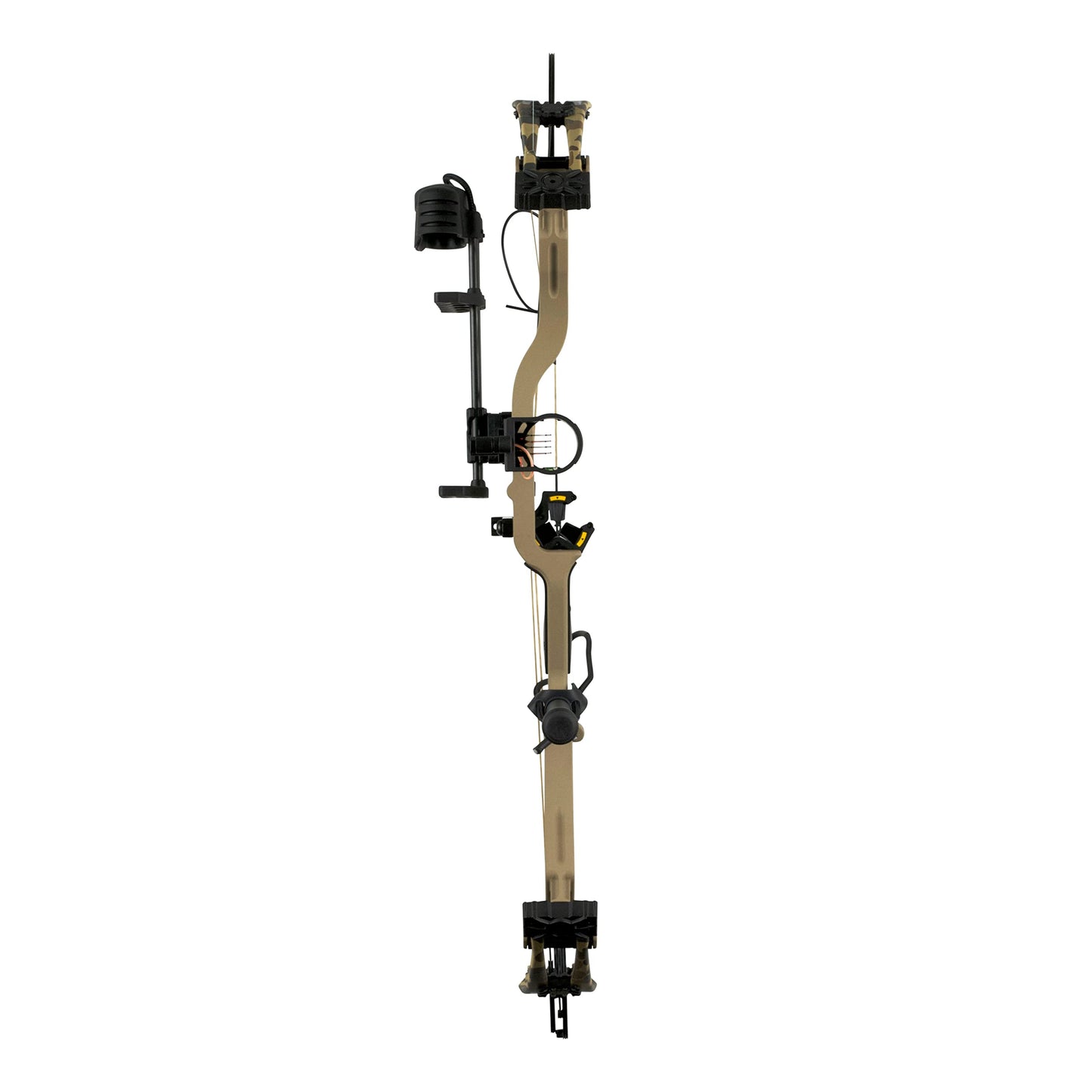 Bear Archery ADAPT Ready to Hunt Adult Compound Bow Package Designed by The Hunting Public, 60 lb. Draw Weight, Left Hand, Throwback Tan