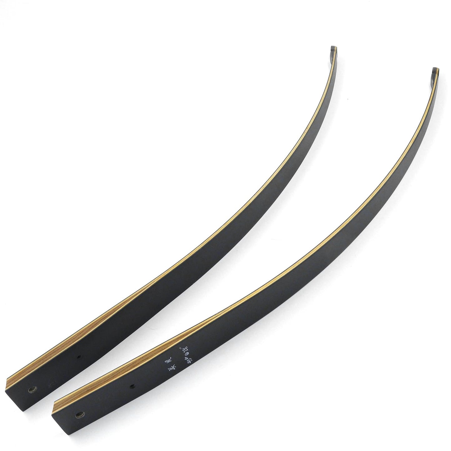 HANDBAIGE Replacement Longbow Limbs for 60'' Black Hunter Bow Riser 20-60lbs Archery Hunting Longbow Limb with Hard Maple (20LBS)