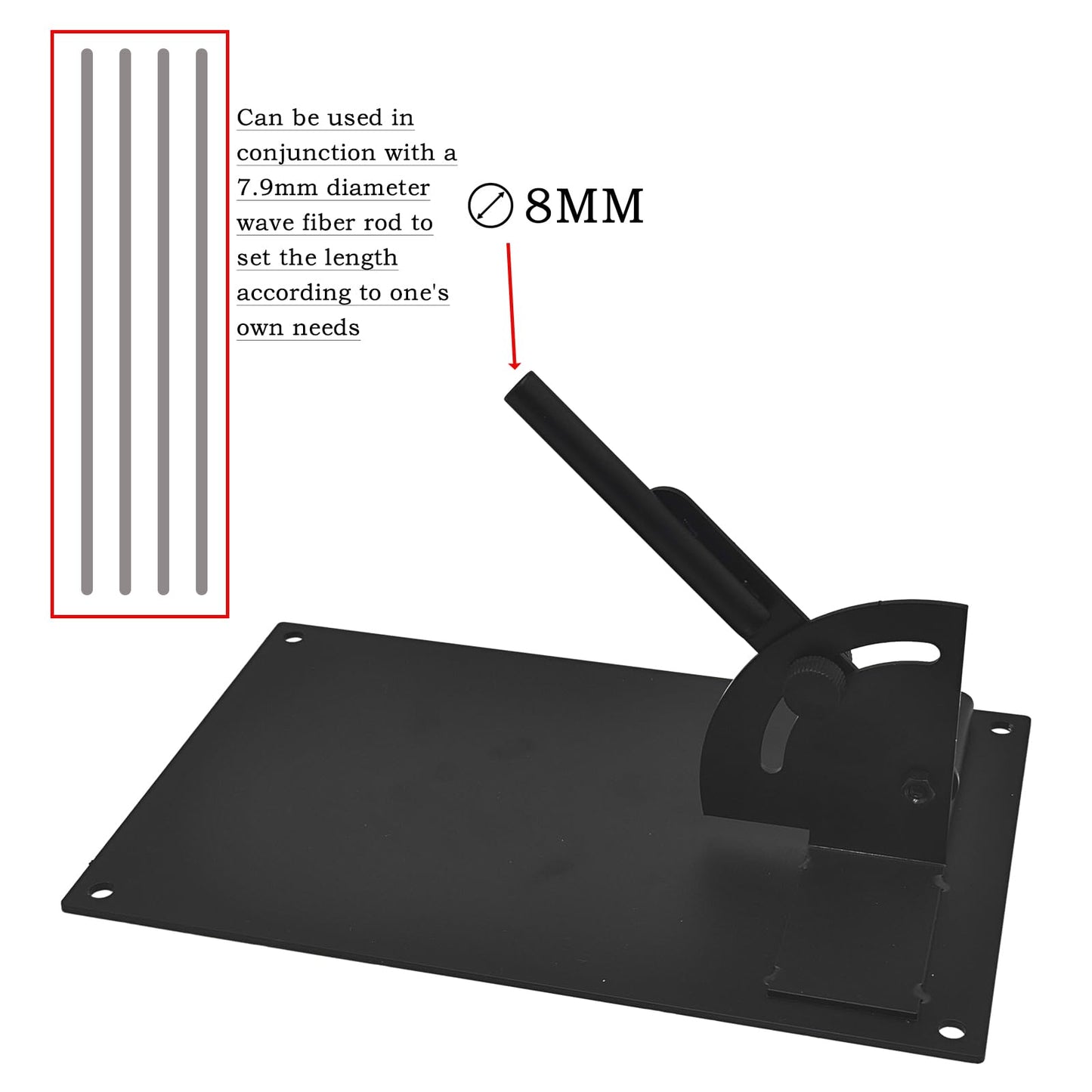 WENQUSEN Golf Training Aid Base, Black Metal Platform with Adjustable Mount