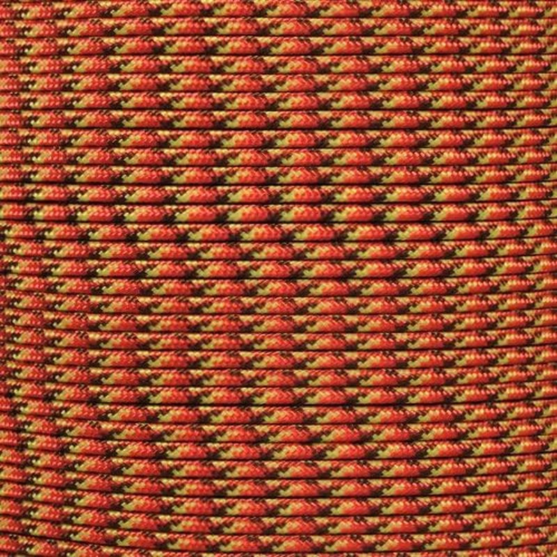 Paracord 275lb Nylon Crafting Cord - Fireball 3/32 Inch (2.38 mm) | 1000 ft Durable Rope