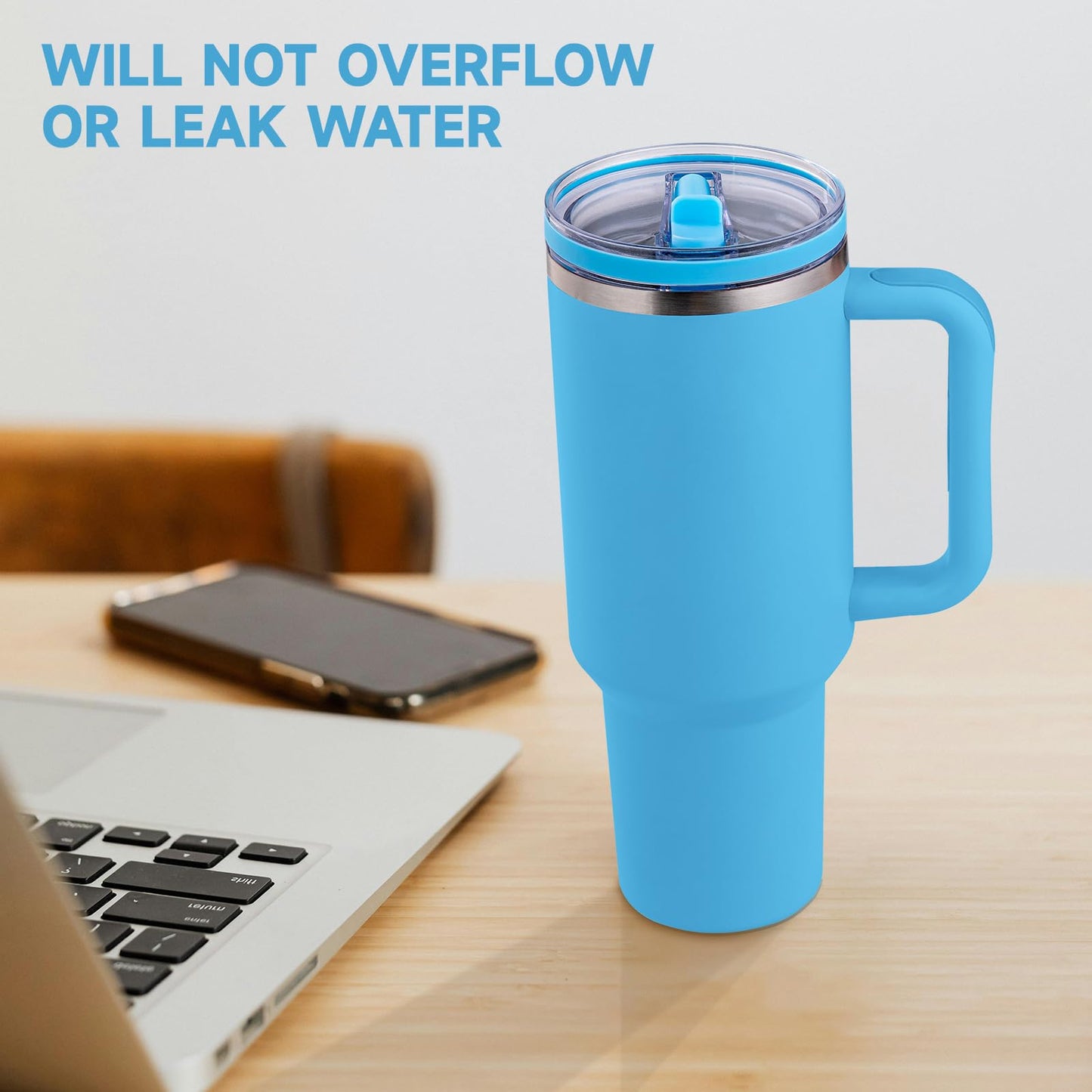 Replacement Lid for Stanley 40oz and 64oz Tumbler.Leakproof Flip Straw Lid Fit Stanley Cup Quencher H2.0 40 oz/64 oz and ProTour 40oz/64oz Tumbler.(White,2-Pack)