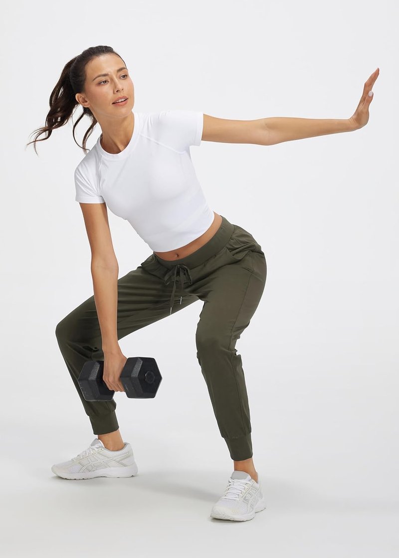 Libin Women's Athletic Joggers - Tapered Sweatpants with Pockets | Petite/Regular/Tall Sizes