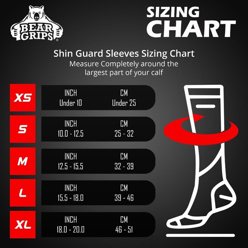 Bear Grips Deadlift Shin Guards - Gym Equipment Rope Climbing Shin Guard for Men and Women - Injury Prevention Calf Support Shin Guard Sleeves for Ultimate Shin Protection (Stealth Black, Large)