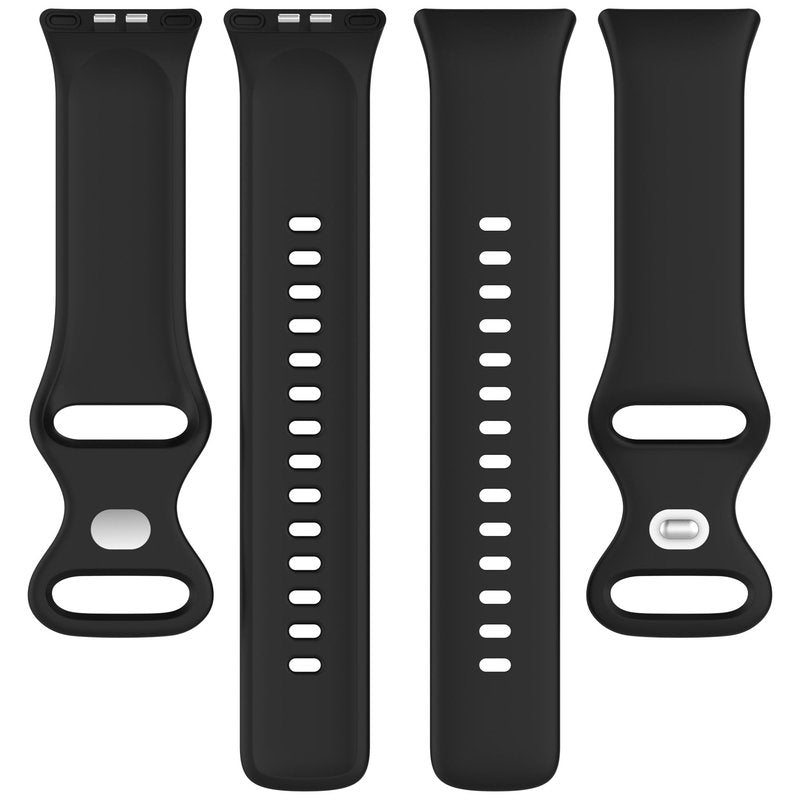 FoundEast 4-Pack Compatible with Honor Rossini 2i Band, Soft Silicone Replacement Sport Wristband Strap Accessories for Rossini 2i (Black+Grey+Blue+Red)