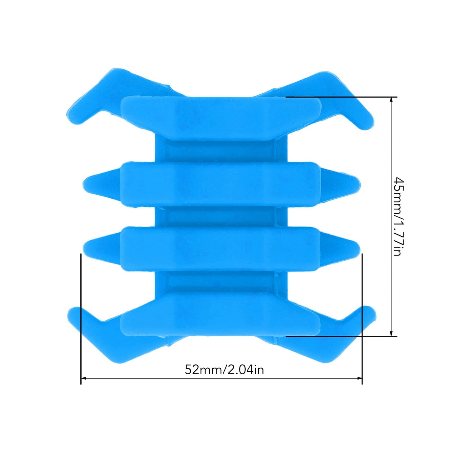 Zunate Archery Bow Dampener, Split Vibration Stabilizer Dampeners, Split Damping Rubber Archery Bow for Target Outdoor (Blue)