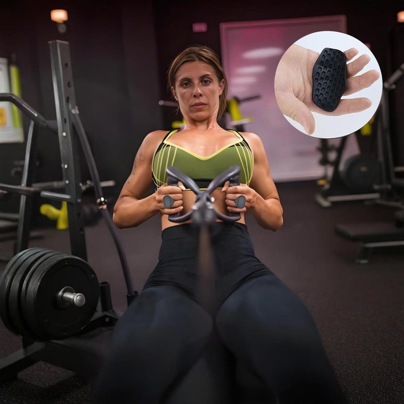 HeDerzel Rypt Grip for Exercise Bodybuilding, Weight Lifting Grips, Anti-Slip Workout Grips for Hand Protection, Rubber Gym Grips, Weightlifting Grips, Weight Lifting Grips for Men and Women
