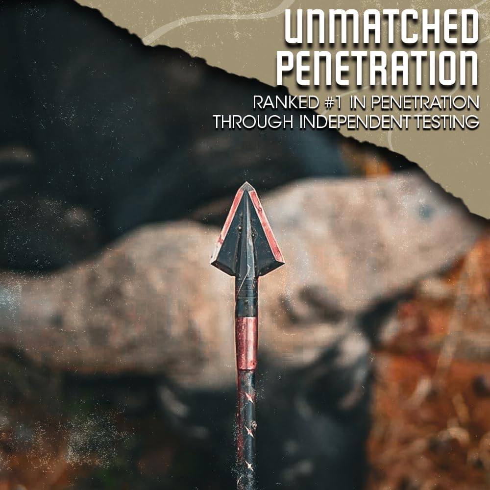 OZCUT Elite Series 2 Blade Broadhead - Precision Hunting Arrows | 3 Pack