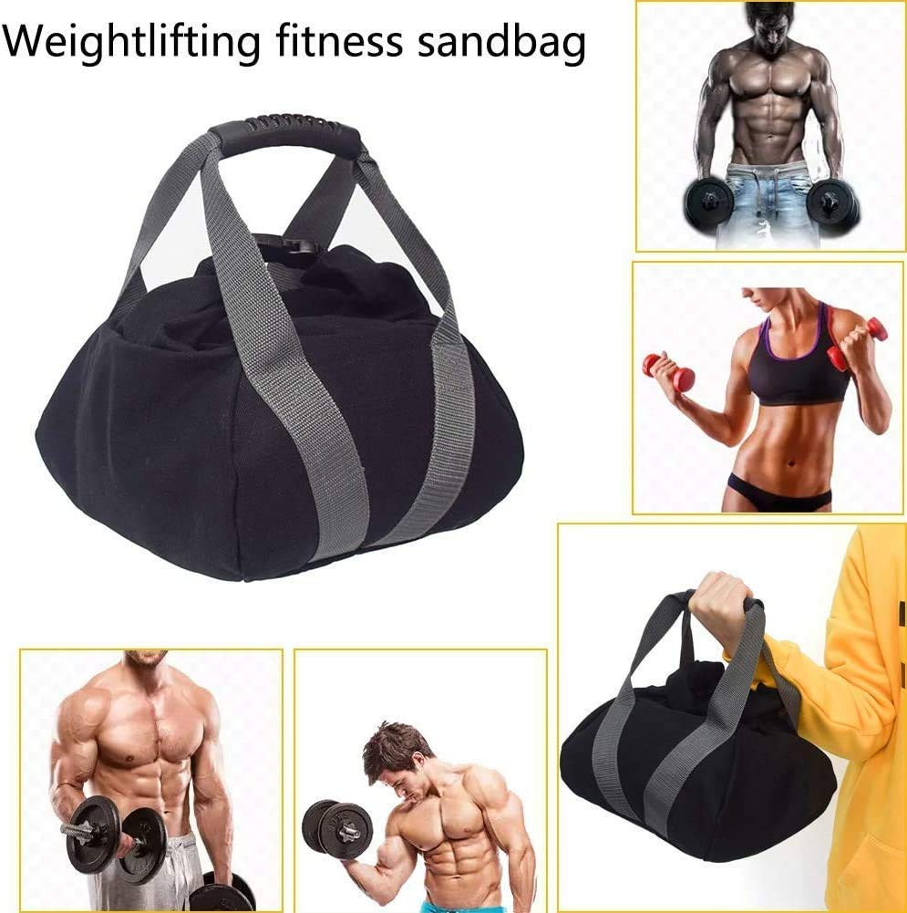 2 Pcs Adjustable Heavy Fitness Power Sandbag, Portable Adjustable Canvas Sand Kettlebell Soft Sand Bag, Weightlifting Dumbbell for Home Training, Fitness, Yoga Workout