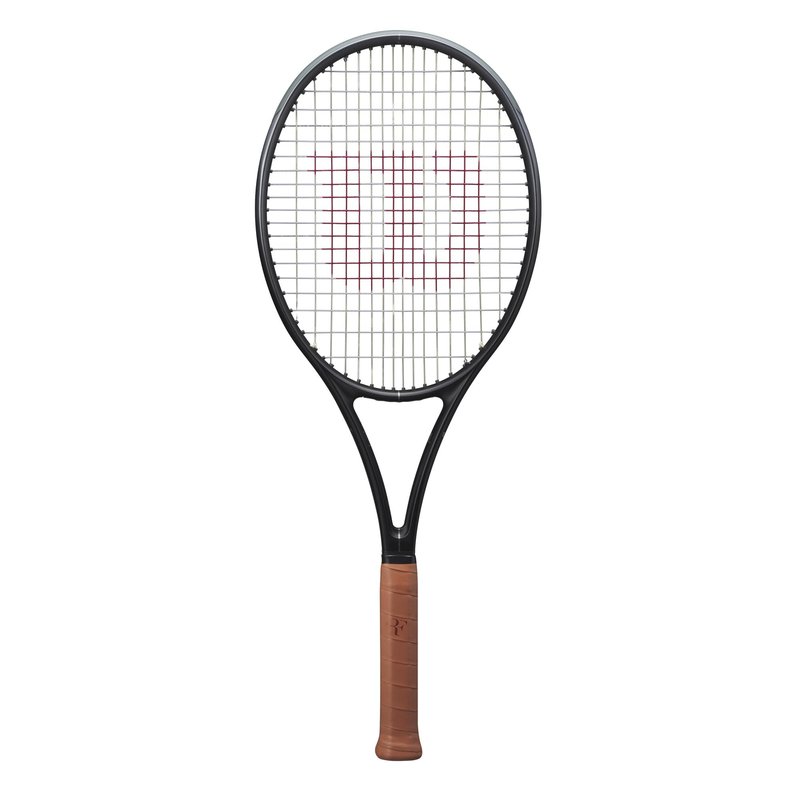 Wilson RF 01 Strung Performance Tennis Racket - Grip Size 2-4 1/4", Strung with Sensation 16 Natural at Mid Range Tension