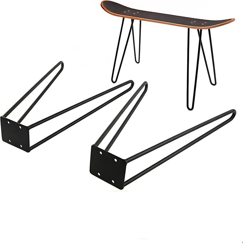 ZenithPrime 2Pcs Skateboard Stool Legs, 15.75inch Longboard Benches Feet, 350lbs Load Capacity, Creative Skateboard & Longboard Accessories for Skateboarders