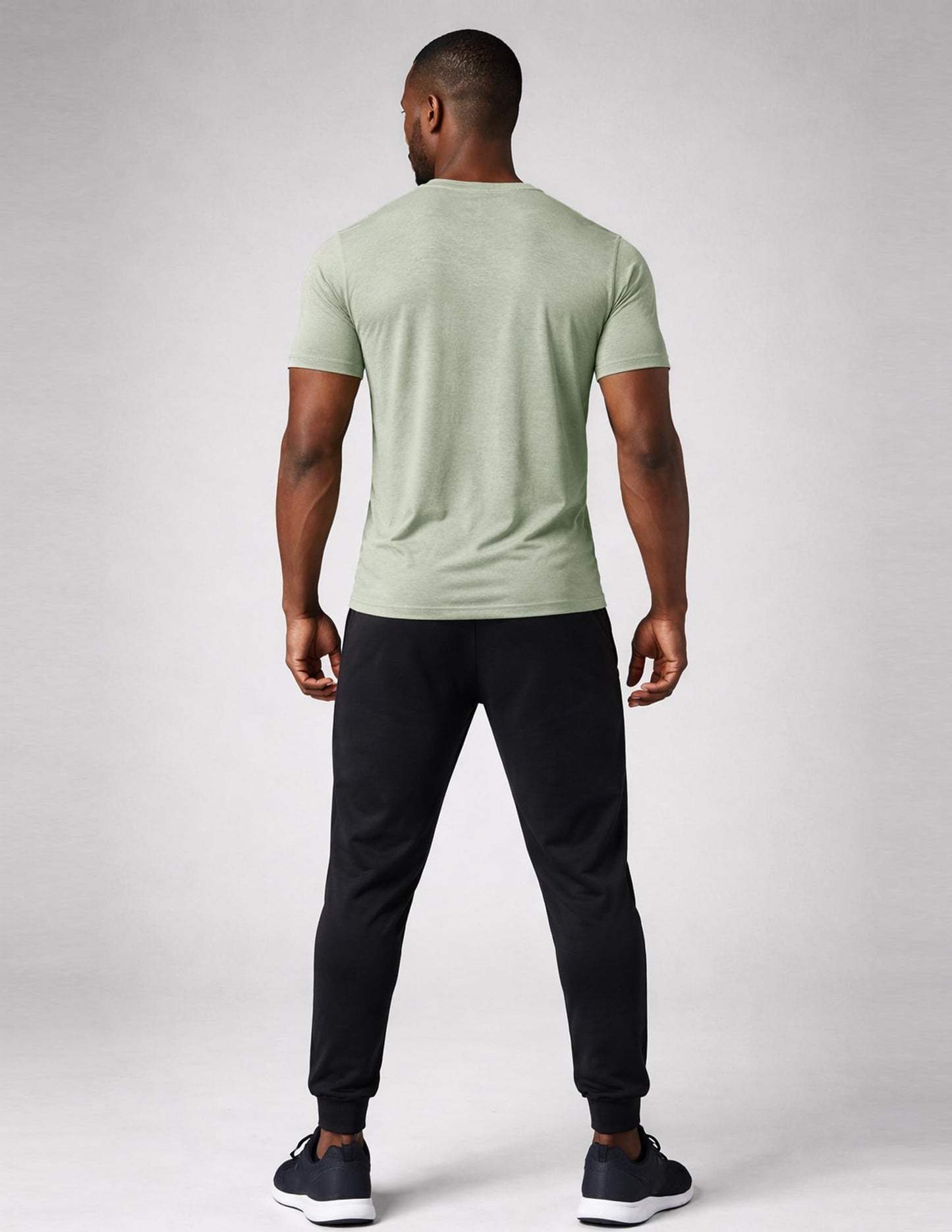 5 Pack Men’s Active Quick Dry Crew Neck T Shirts | Athletic Running Gym Workout Short Sleeve Tee Tops Bulk (Set 10, X-Large)