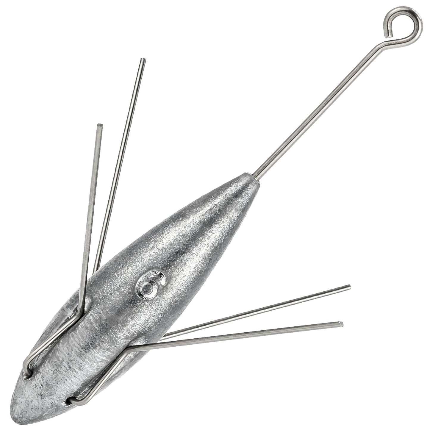 Dr.Fish 2 Pack Sputnik Sinker Spider Sinker Surf Fishing Lead Weight Pyramid Saltwater Beach Casting Sea Fishing 5oz