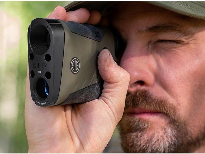 Sig Sauer KILO5K Tactical Laser Rangefinder - 5000 Yards, Bluetooth, 7x25mm, Durable Design | Circle & Milling Grid Reticle
