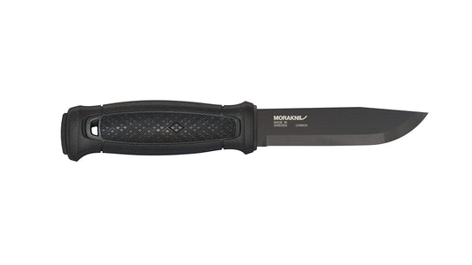 Morakniv Garberg Full Tang Fixed Blade Knife with Carbon Steel Blade, 4.3-Inch, MOLLE Multi Mount System, Black