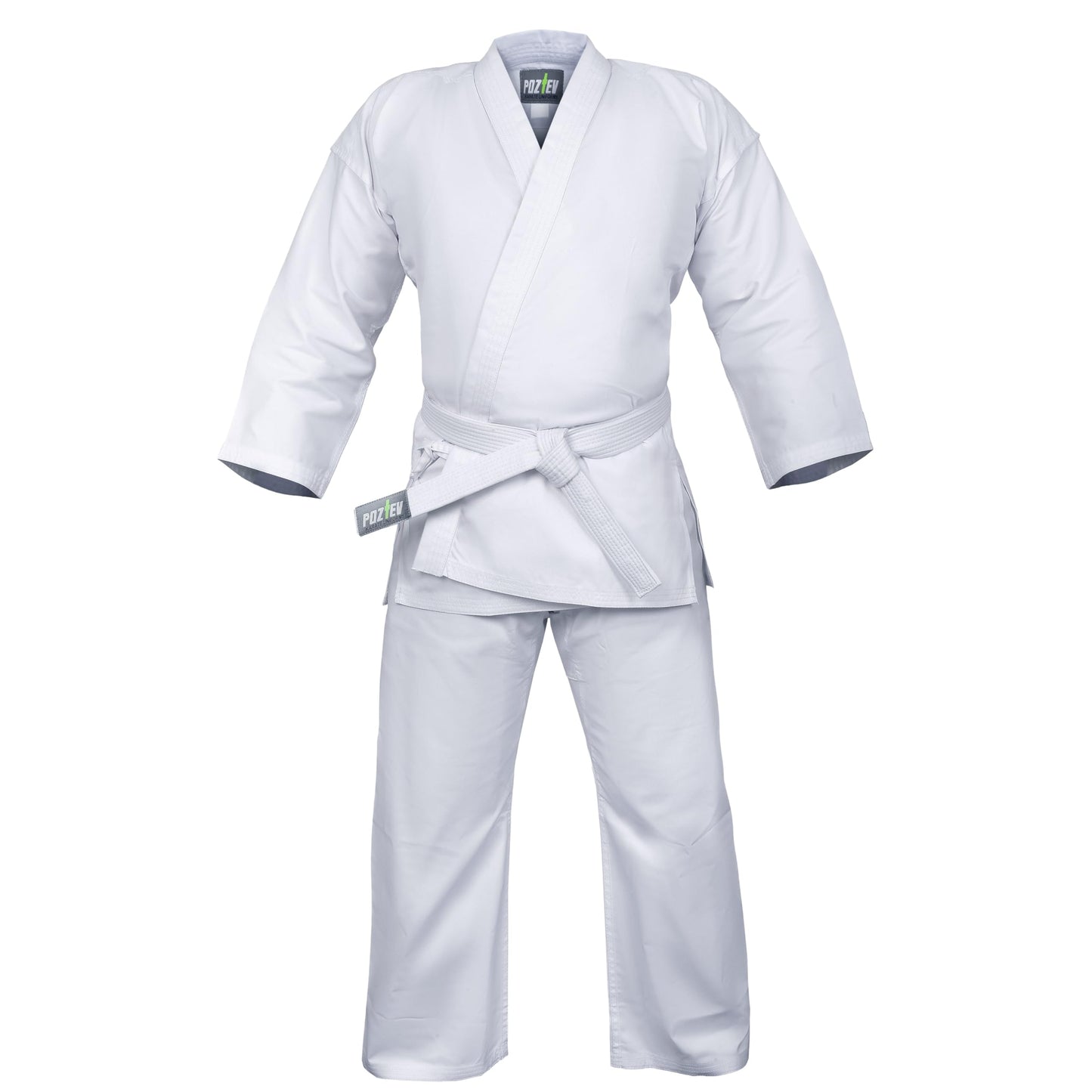 POZTEV Karate Uniform for Kids & Adults Lightweight Student Gi Pants and Jackets for Martial Arts Taekwondo Uniform With Free Belt (0)