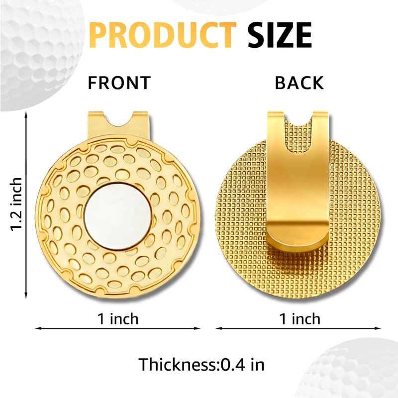 rofiowa Talk Birdie to Me Pink Gold Golf Ball Marker with Hat Clip, Funny Golf Accessories for Women, Christmas Mother's Day Birthday Gifts for Golf Fan Golfer, Novelty Golf Gifts for Her, OBJ018