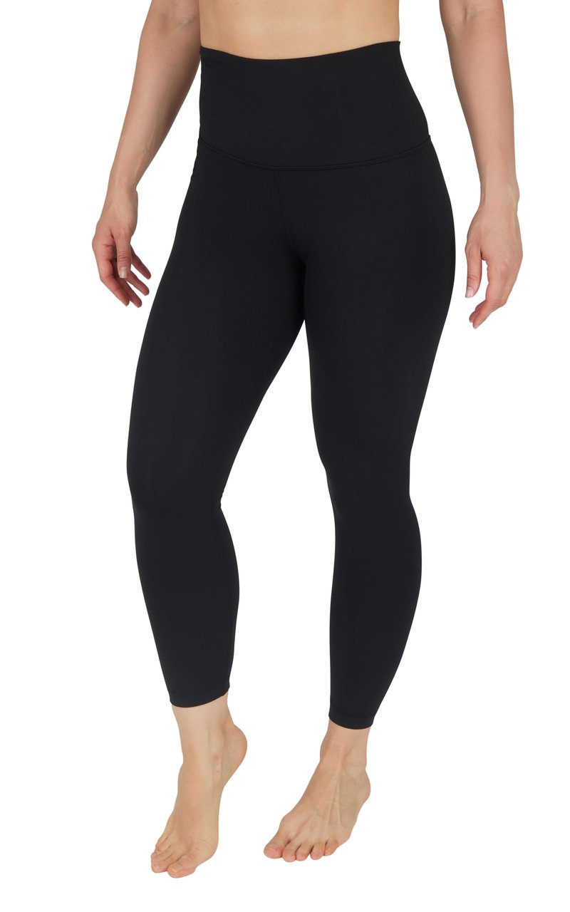 90 Degree By Reflex Womens High Waisted Leggings Buttery Soft Workout Squat Proof Gym Yoga Pants - Classic Black - Medium