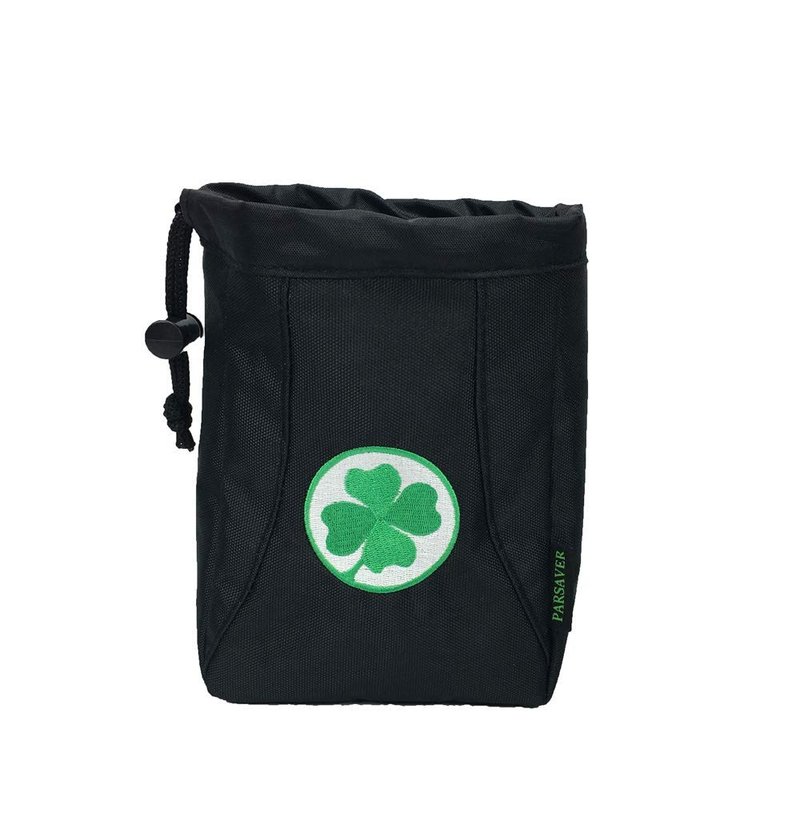 Players Clover Valuables Pouch - A Must Golf Accessories Bag - Safely Store Your Wallet Jewelry Watch Golf Tees Divot Tool and Golf Ball Markers (Green Clover)