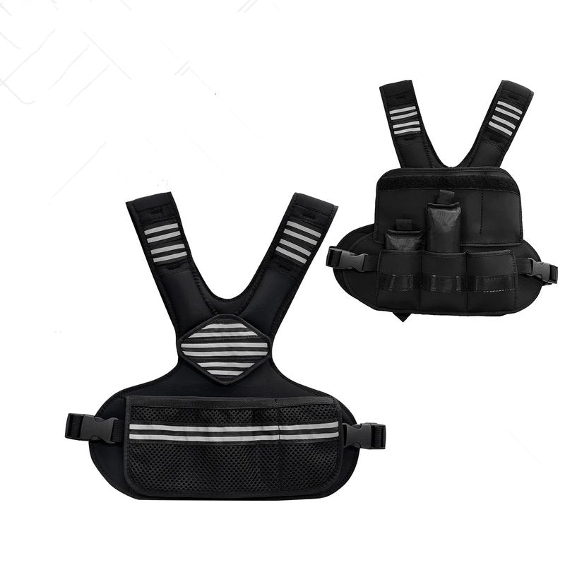 Adjustable Weighted Vest for Women, Weighted Vests with Reflective Strip and Large Pocket for Strength Training for Men & Women, 4-10 Lb