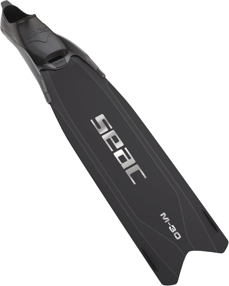 SEAC M-30 Freediving Fins - Interchangeable Blades, Soft Foot Pocket | 30° Angle, High-Modulus Technopolymer