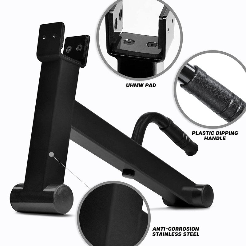 Yes4All Deadlift Jack/ Barbell Stand for Weight Training, Deadlift Exercises, Powerlifting, Suitable for Loading and Unloading Heavy Barbell Plates Black 20.13 x 12.2 x 4.5 inch, A. Black, 19.75 x 14.75 x 4.72 inches