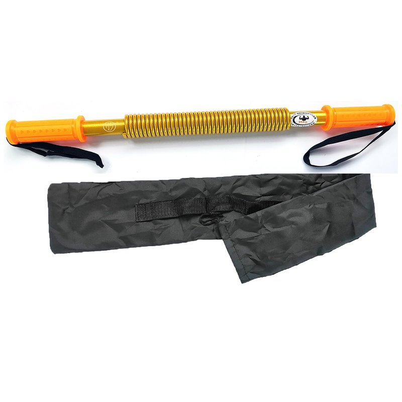 HAOYING Gold Power Twister Bar Arm Shoulder Upper Body Chest Builder Strengthener Spring Exercise Bicep Blaster(110 kg - 242 lbs)