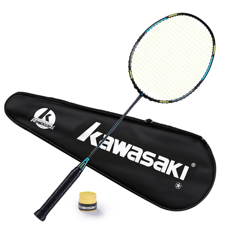 Badminton Racket Professional Graphite Badminton Set Lightweight High Tension Racquet for Attack & Defense-Passion P22 with Carrying Bag & Hand Grip (Get Strung)