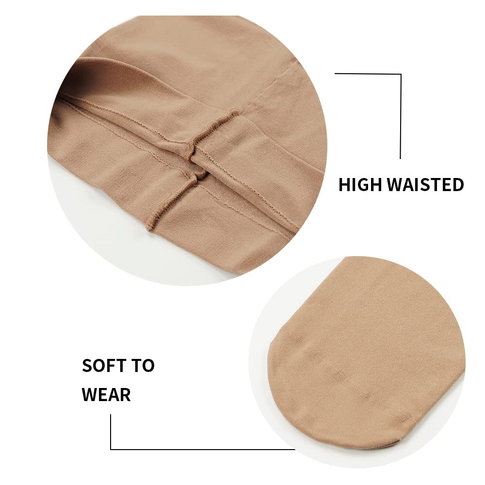 Stelle Girls' Ultra Soft Pro Dance Tight/Ballet Footed Tight(Toddler/Little Kid/Big Kid),TN,XS Tan