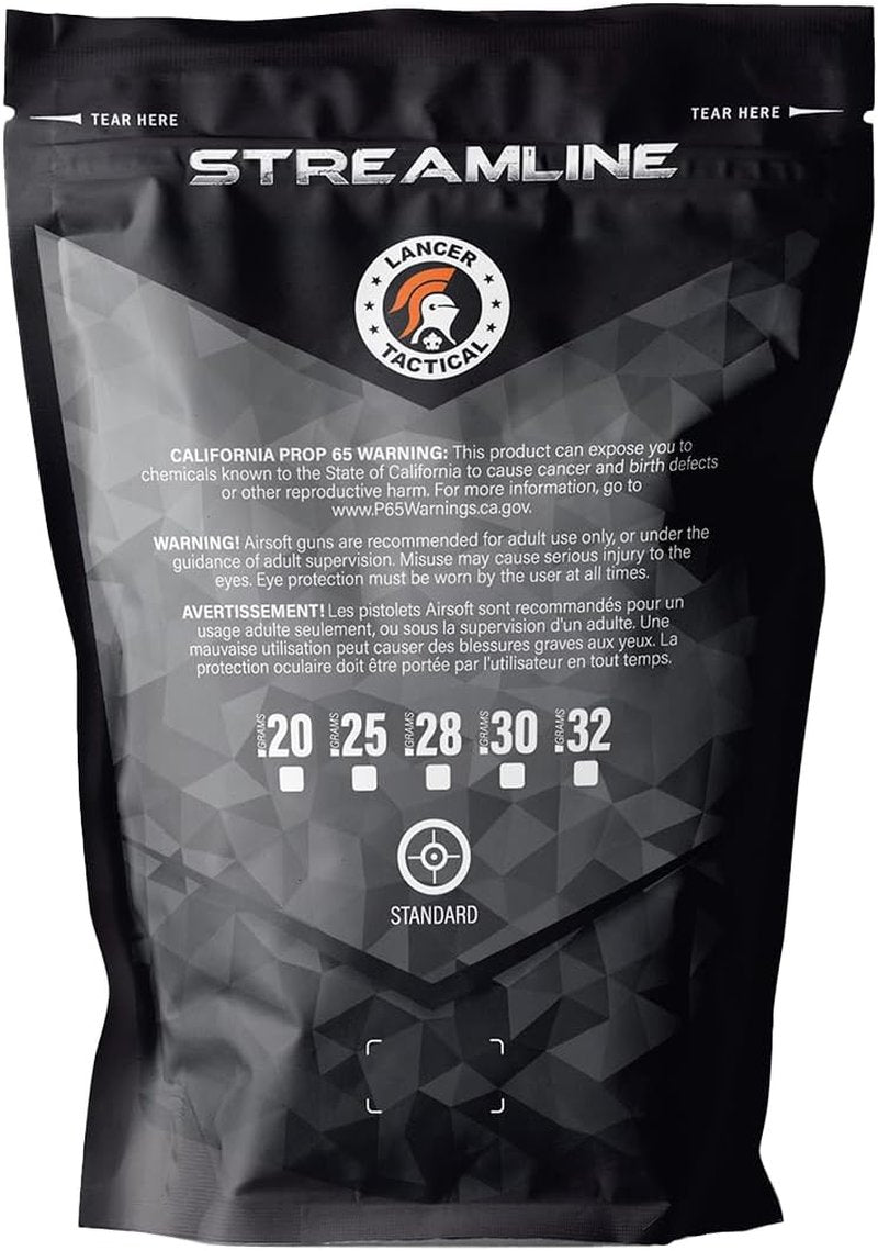 Lancer Tactical Airsoft BBs - Competition Grade 0.20g to 0.32g | Precision Made in Taiwan