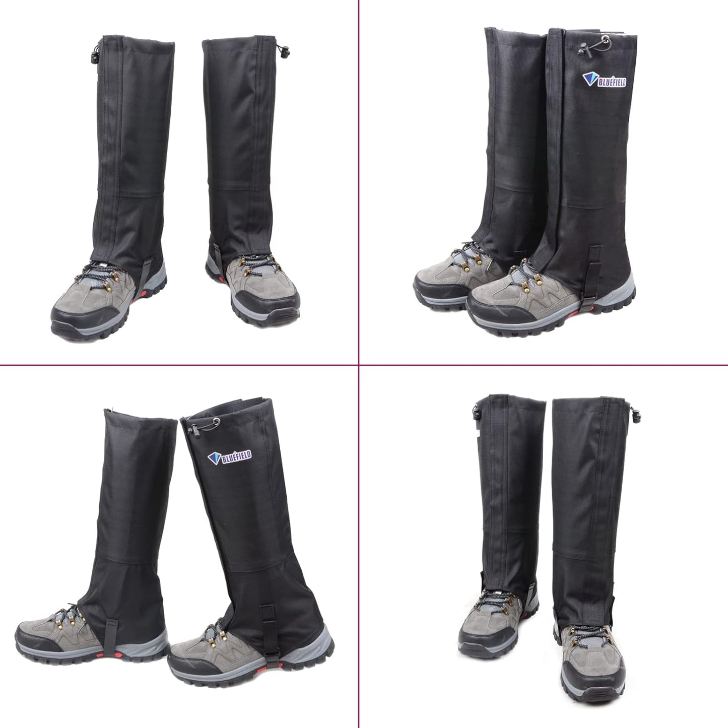 Waterproof Leg Gaiters for Hiking & Climbing | Lightweight Snow Boot Gaiters for Men & Women