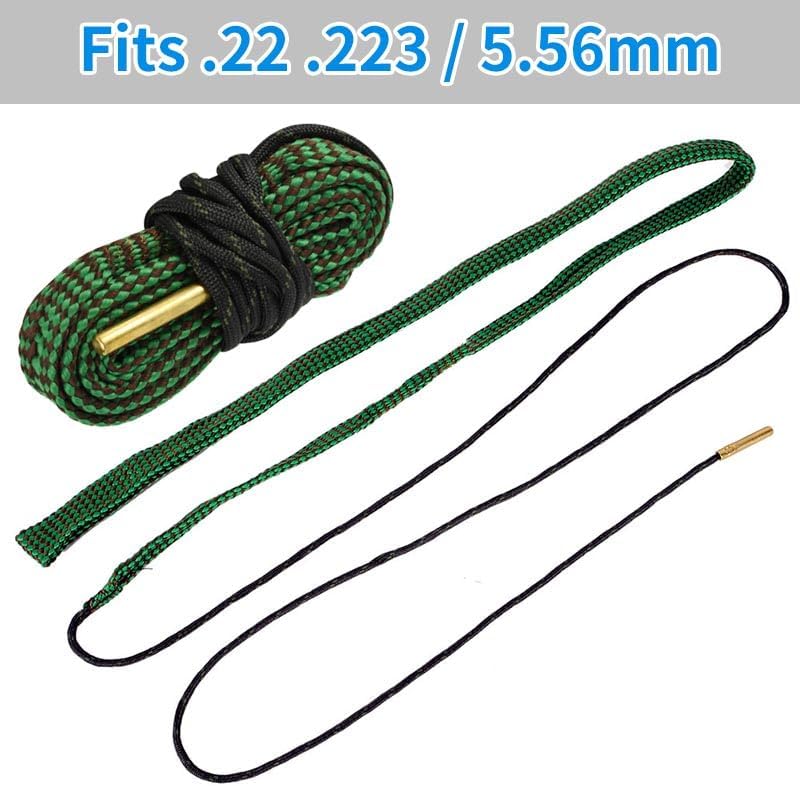 Rifle & Pistol Bore Cleaner - Reusable Gun Snake Barrel Cleaning Rope for .22 to 12GA | Select Your Caliber