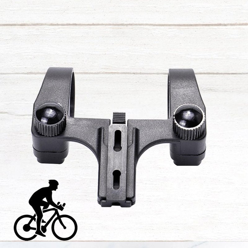 balacoo Bike Headlight Bracket for Mountain and Road Bikes with Anti-Skid Pads Universal Center Holder Lamp Bracket for Front Bicycle Light Mounting