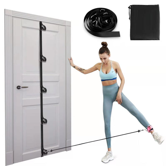 Upgraded Door Anchor Strap for Resistance Bands, Workout Resistance Band Door Anchor with Portable Storage Bag, Secure Multi Point Anchor Gym for Home Fitness(Bands Not Include)