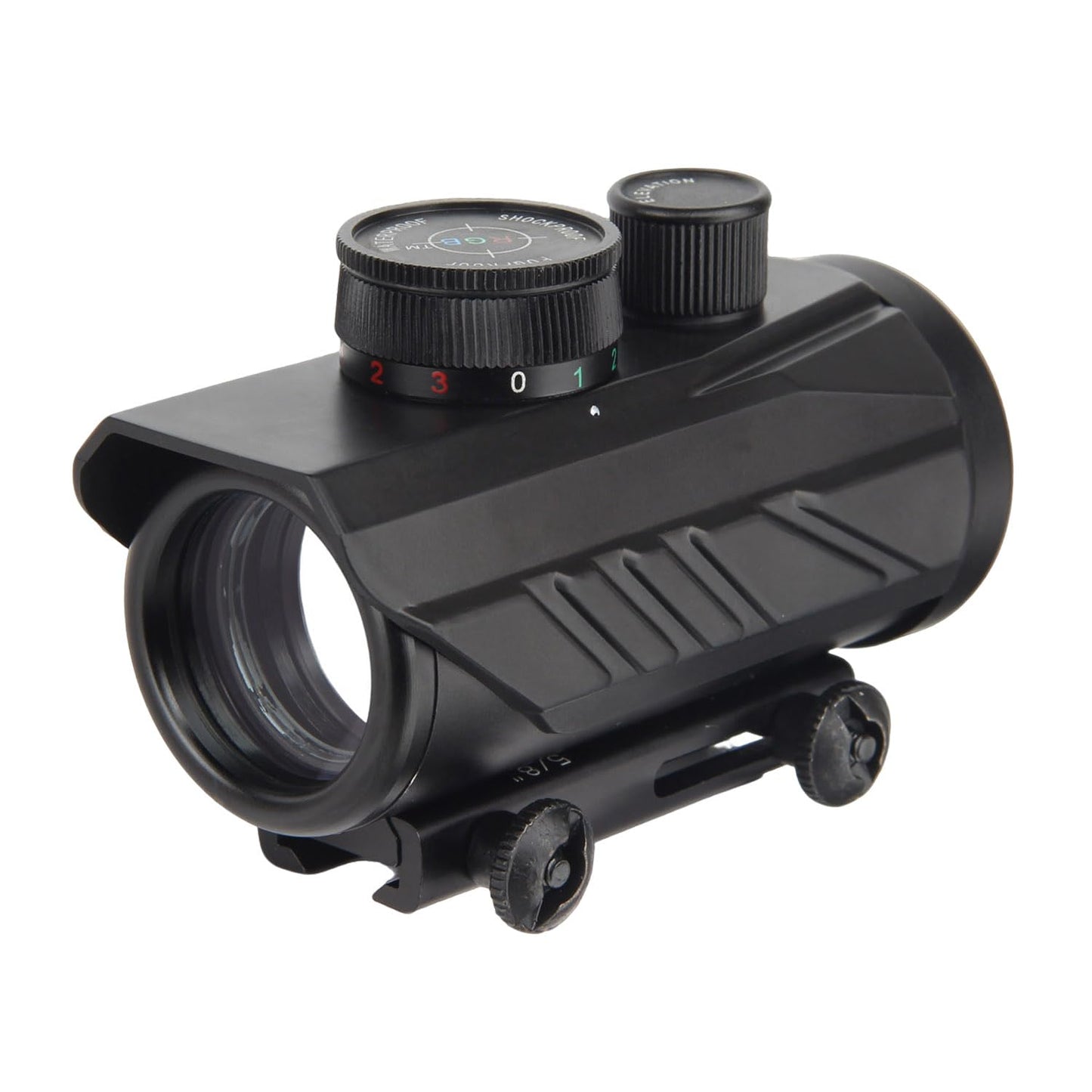KASENTE Tactical 1x30mm Reflex Sight - Green & Red & Blue Dot, Airsoft Gun Optic, Rifle Scope, with 11mm/21mm Rail Mount