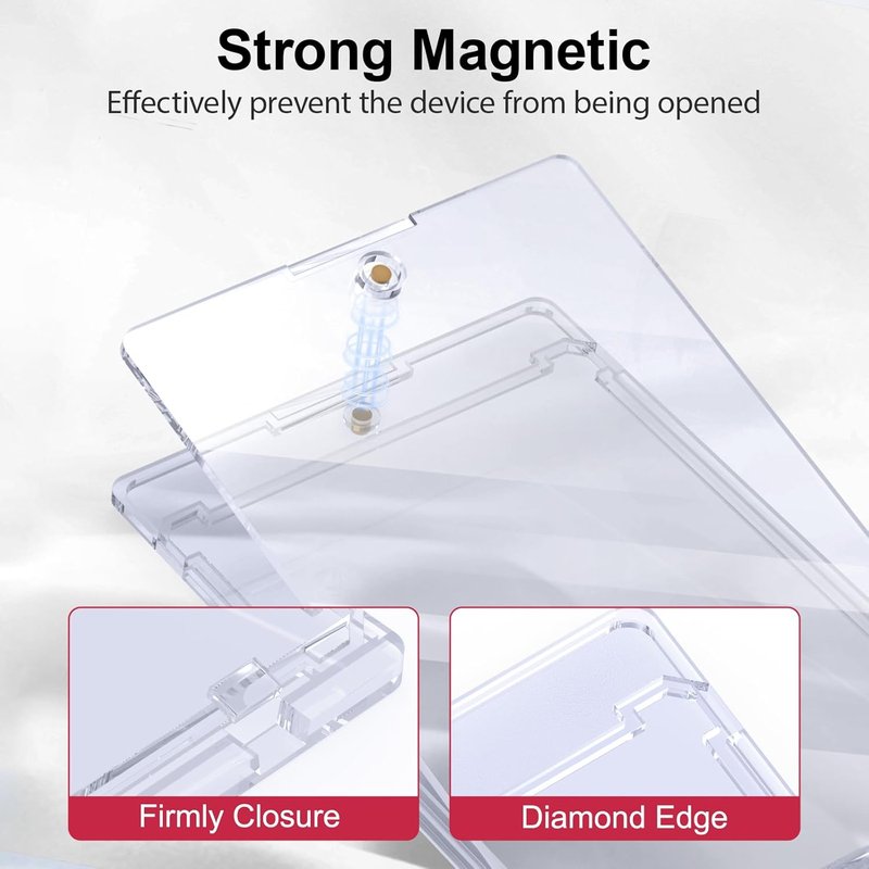 Magnetic Trading Card Holders - 25ct 35pt U-V Protection Display Cases | Hard Plastic Protectors