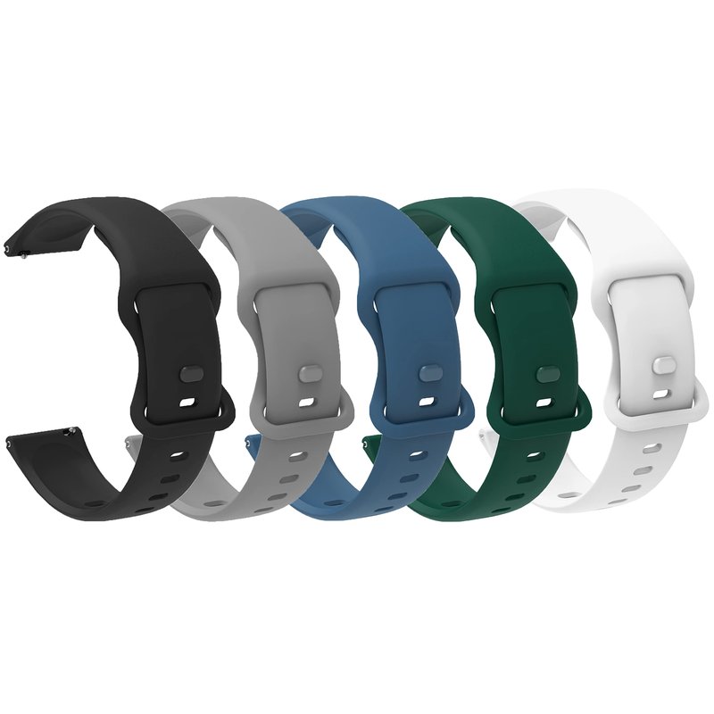 Lamshaw Compatible for Voice Caddie T11 PRO Bands, Soft Silicone Sport Replacement Straps Compatible for Voice Caddie T11 PRO, T9 Watch (5 pack-1, 22mm size band)