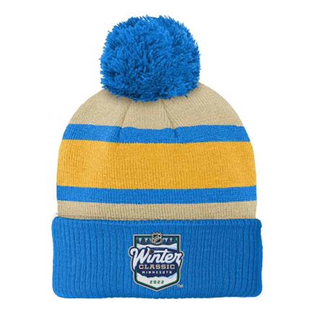 Outerstuff Youth Kids NHL Winter Classic Cuffed Beanie Knit Hat with Pom (Minnesota Wild (Team Color))