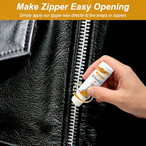 9 Pack Zipper Wax Sticks for Clothes & Gear Lubrication - Portable Beeswax Zipper & Snap Lubricant