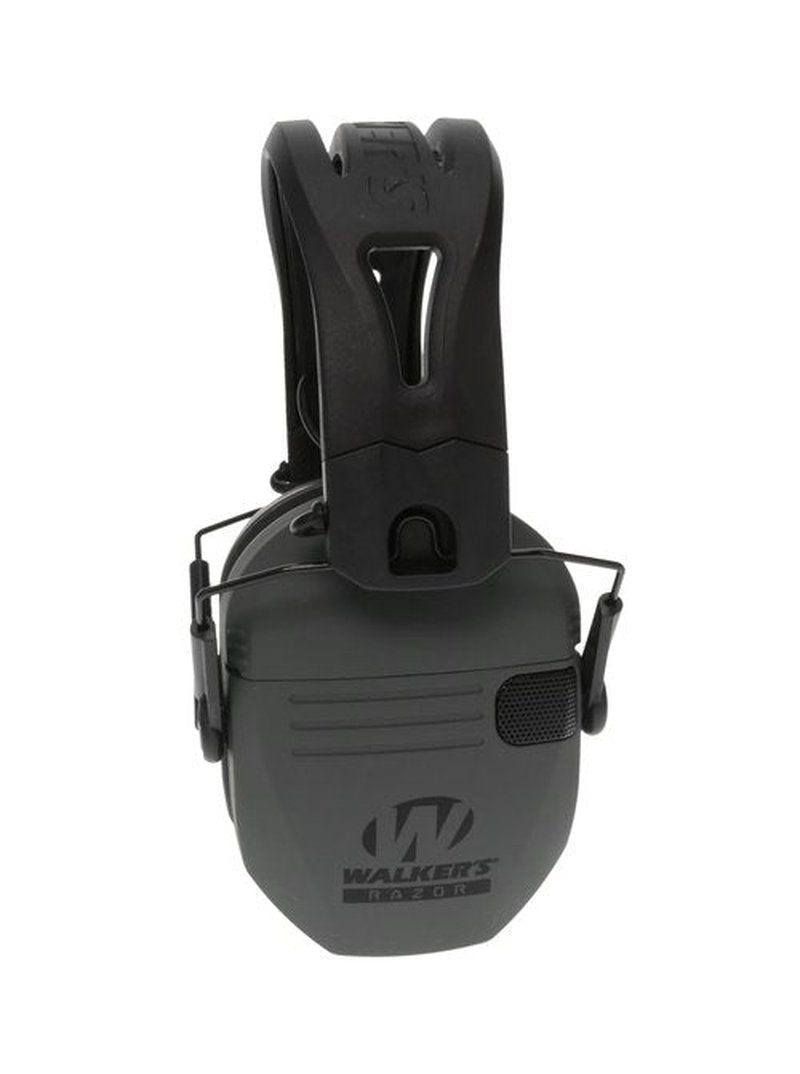 Walker's Razor Tacti-Grip Earmuffs with Walkie Talkie Attachment - 23NRR Muffs, 3 Mile Range Talkie