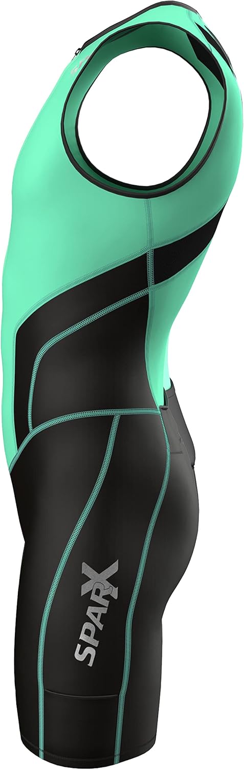 Sparx Triathlon Suit for Men - Racing Skin Suit for Cycling, Swimming & Running | Lightweight & Comfortable Fit