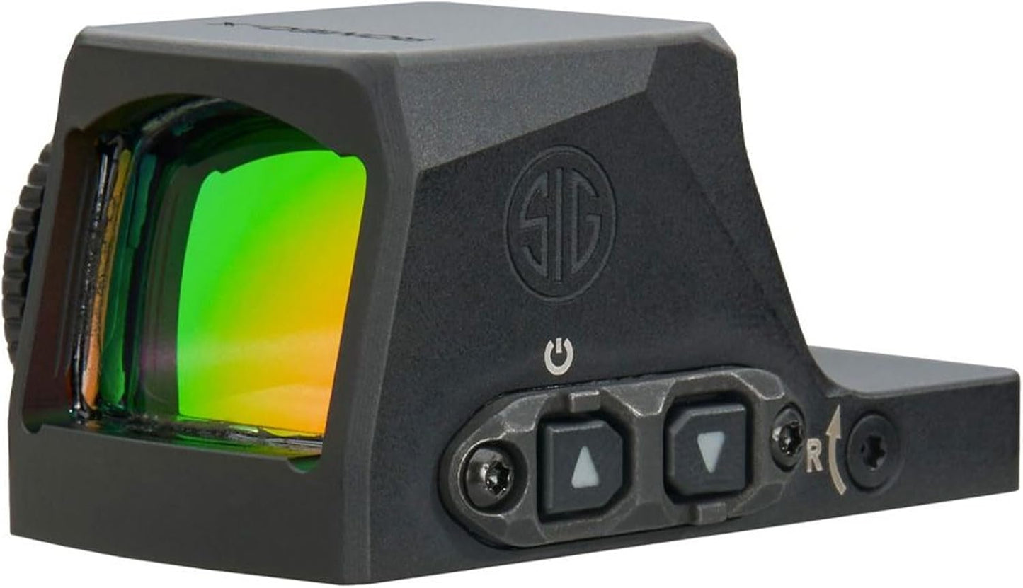 SIG SAUER Romeo-X Reflex Sight - Lightweight Waterproof Pistol-Mounted Sight with 15 Illumination Settings