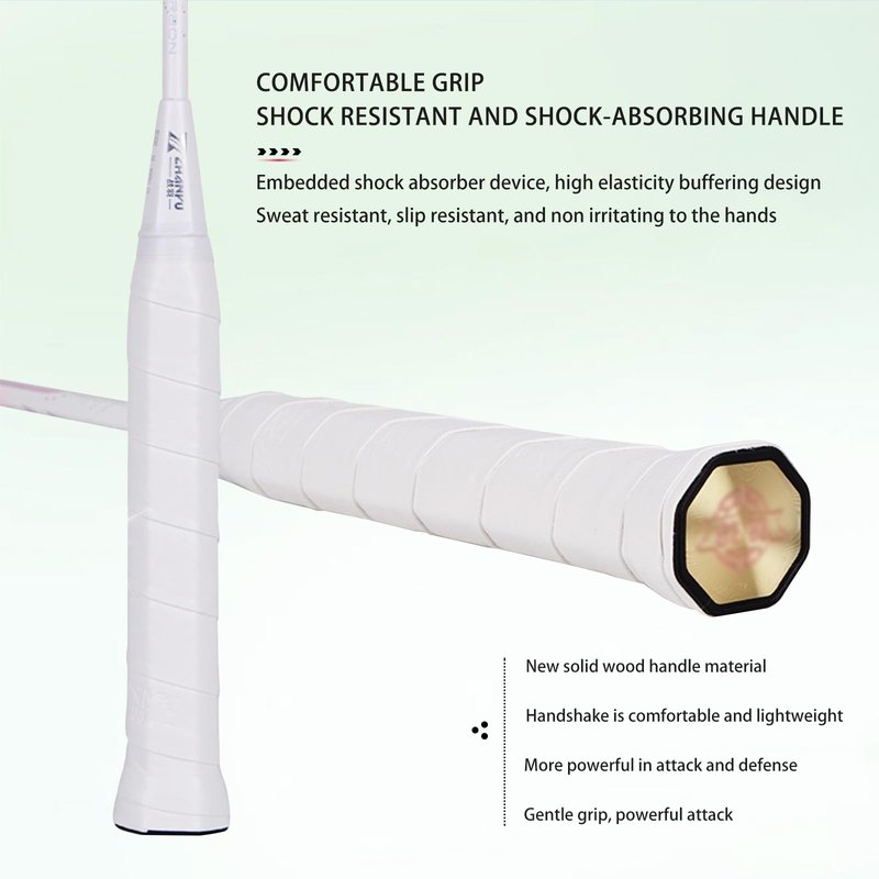 Badminton Rackets,Badminton Racket Set,Both Offensive and Defensive,Lightweight 75g/G5 All Carbon Fiber One-Piece Durable Double Racket,Including 2 Rackets,2 Shuttlecocks,and 1 Bag